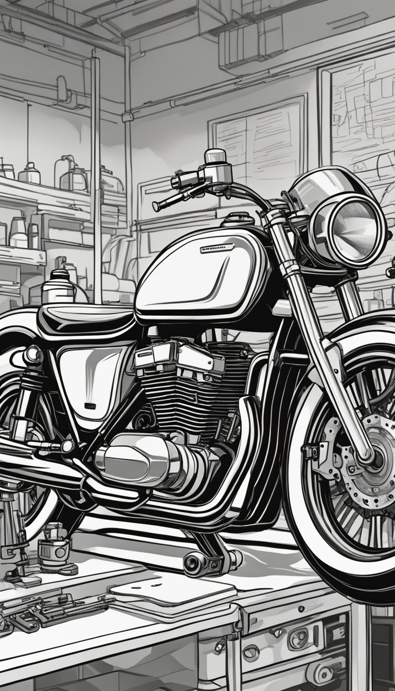 20 Motorcycle Drawing Reference Ideas Motorcycle D - Best Light Backgrounds in 8K