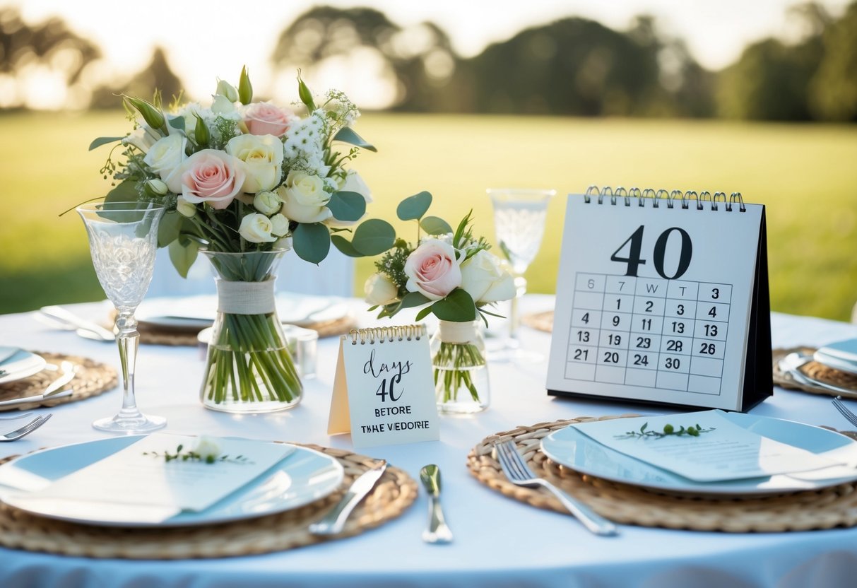 What to Do 40 Days Before Wedding? Essential Tips for a Stress-Free Countdown