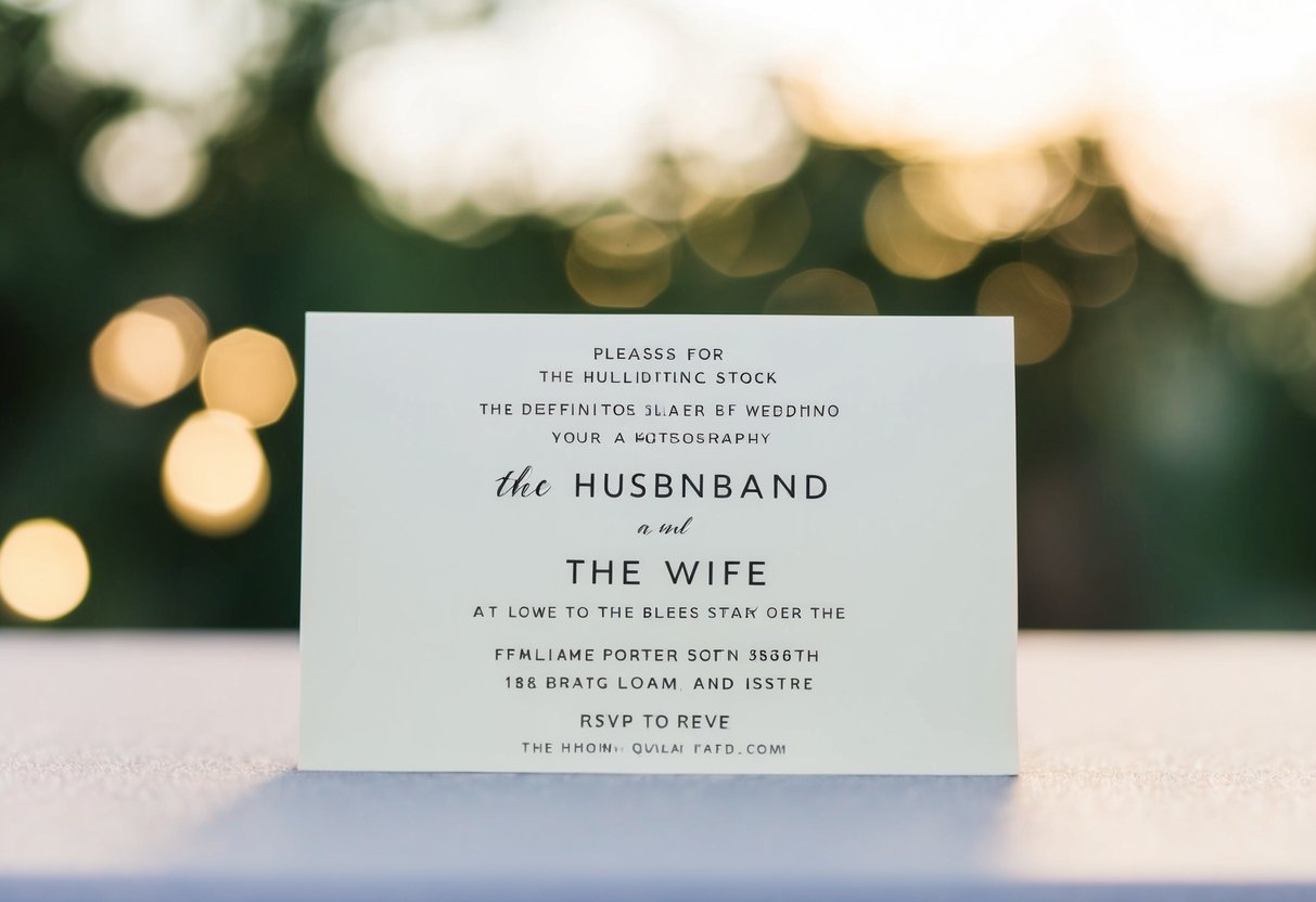 Whose Name Goes First, Husband or Wife on Wedding Invitations? A Simple Guide to Proper Etiquette