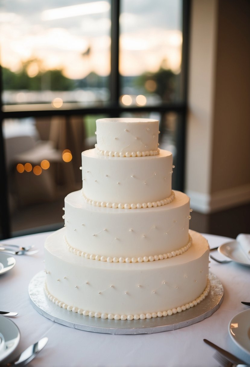 15 1 Tier Wedding Cakes with Pearls Ideas for a Elegant Celebration