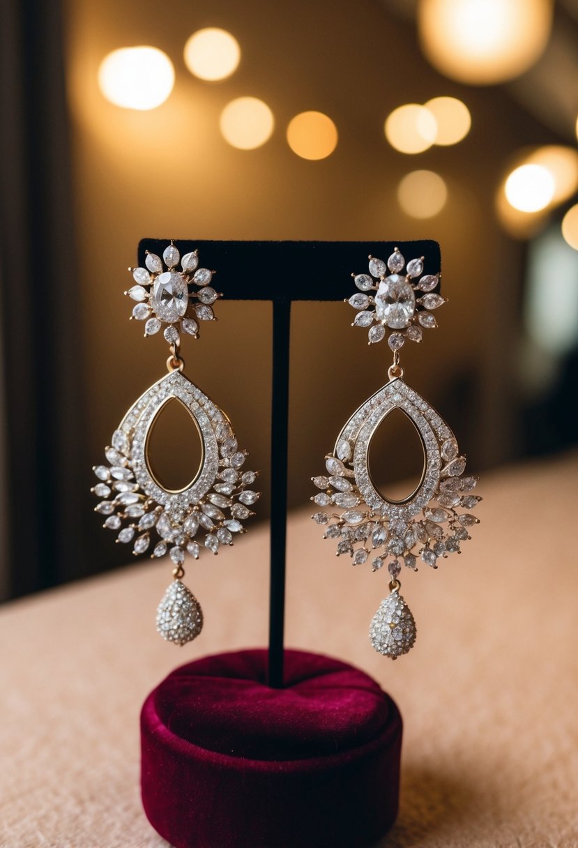 15 Large Wedding Earrings Ideas to Elevate Your Bridal Look
