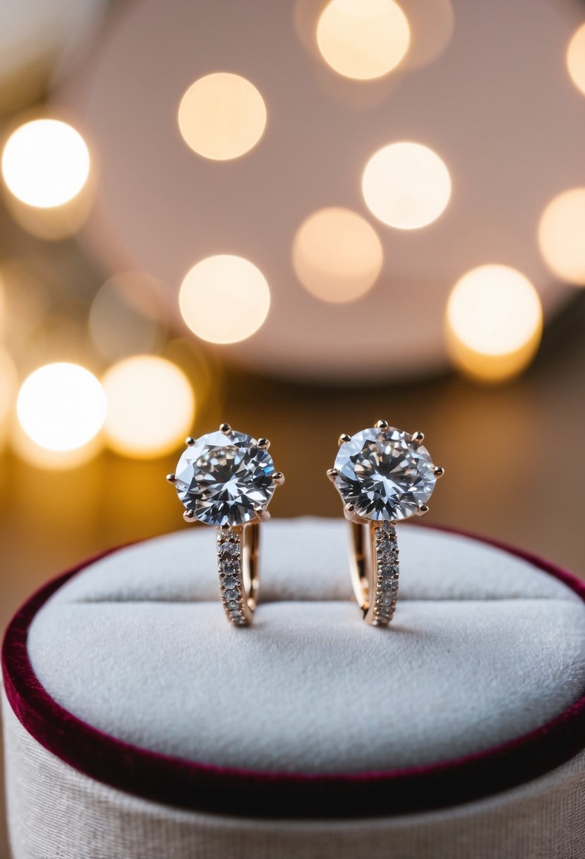 15 Diamond Wedding Earring Ideas to Sparkle on Your Special Day