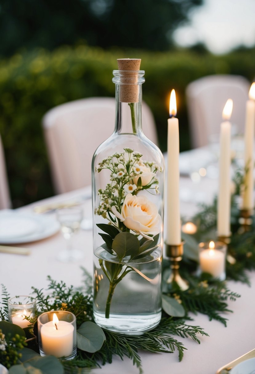 15 Glass Bottle Wedding Table Decoration Ideas for a Stunning Celebration