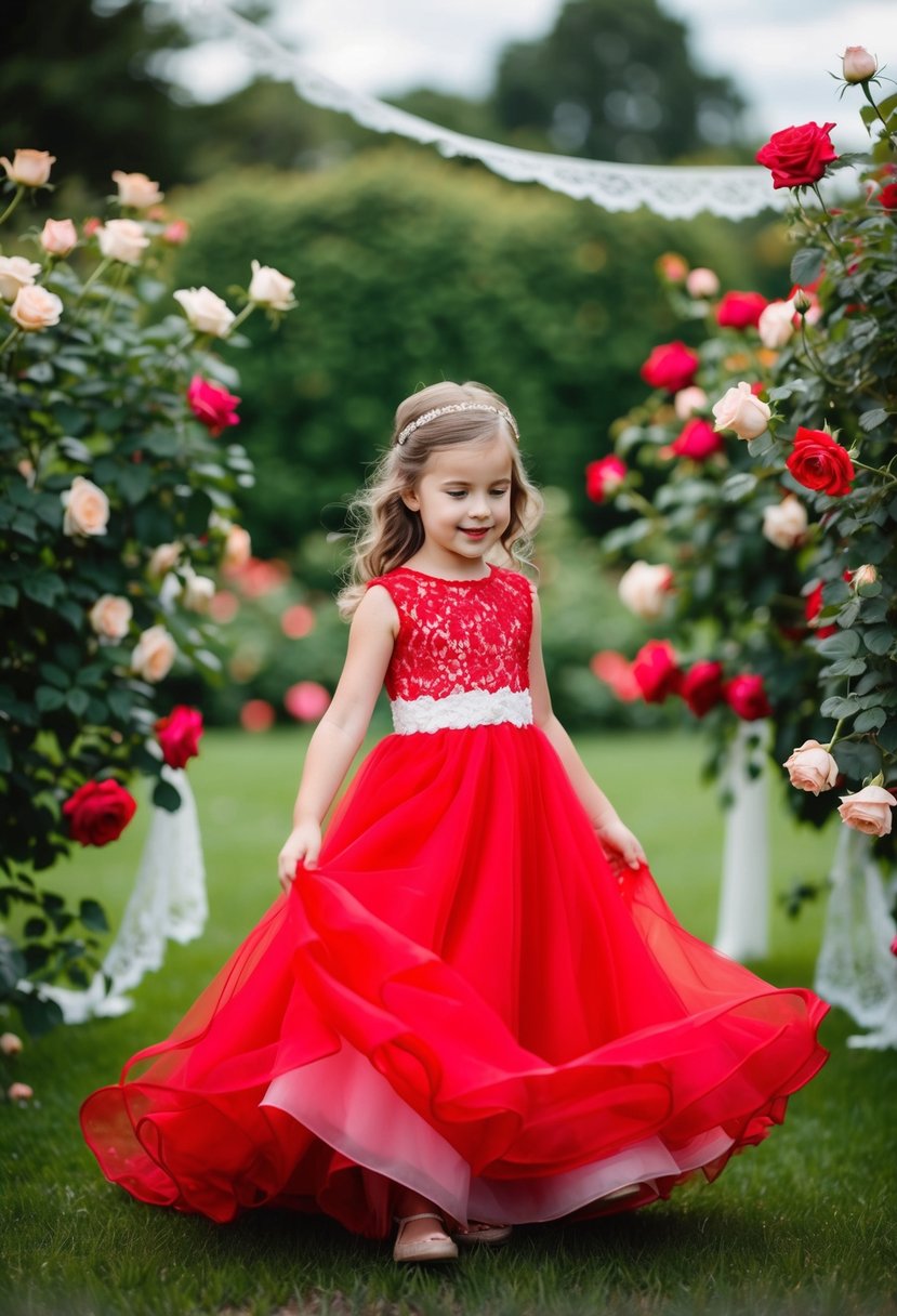 15 Red Wedding Dress Ideas for Kids to Sparkle on Special Days