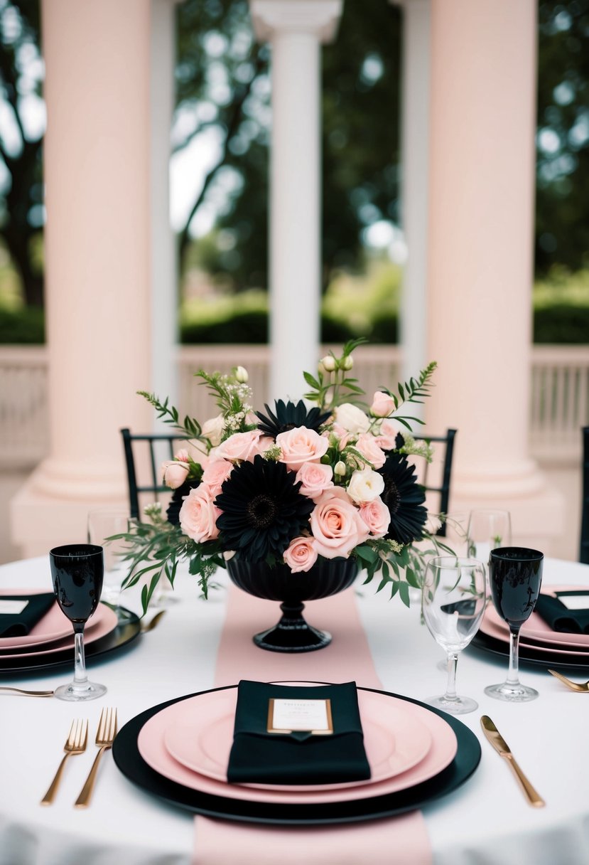 15 Black and Light Pink Wedding Color Ideas for a Charming Celebration
