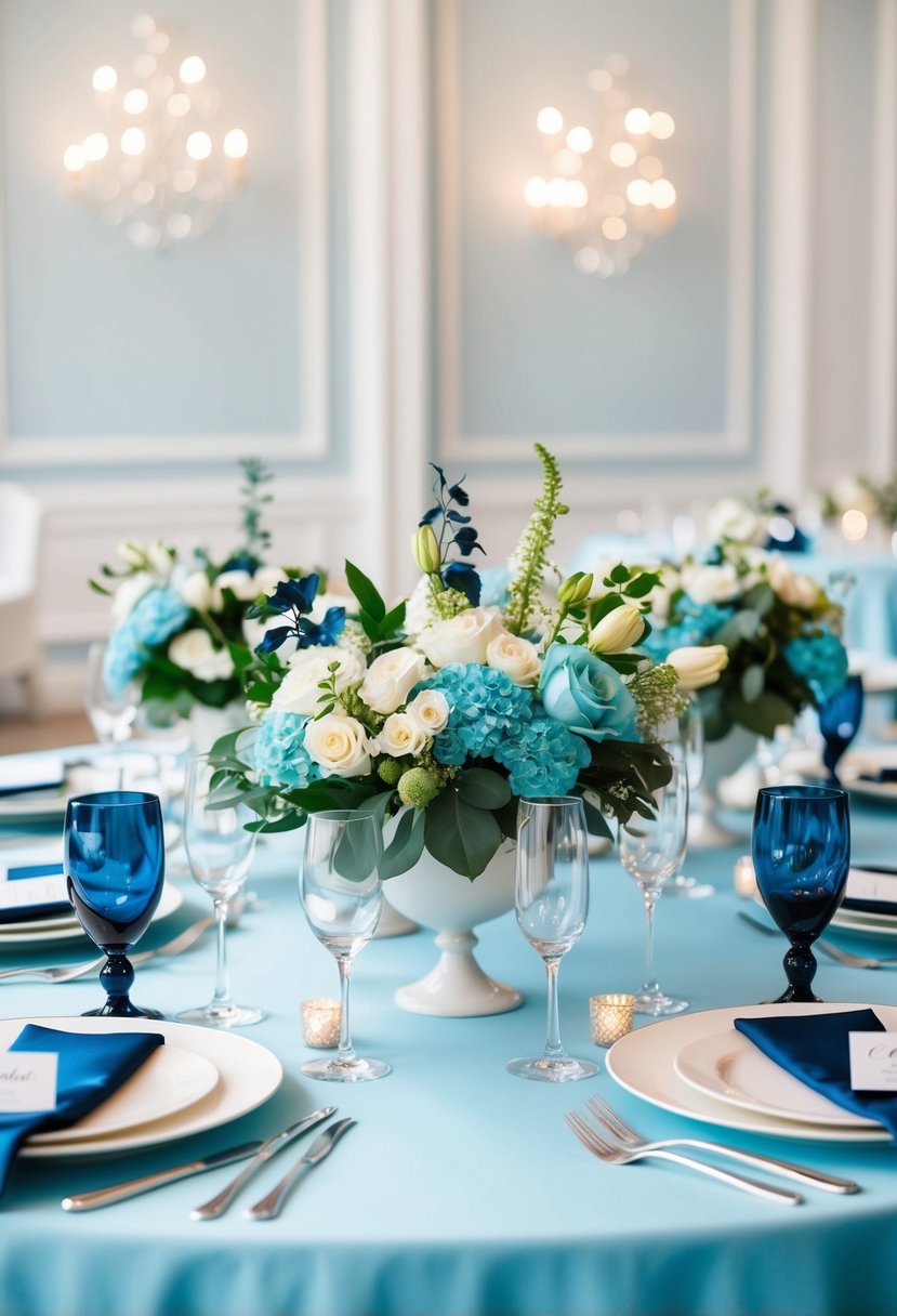 15 Light Cyan and Navy Blue Wedding Ideas for a Stunning Celebration
