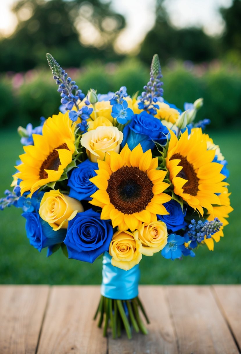 15 Yellow and Blue Wedding Bouquet Ideas for Your Special Day