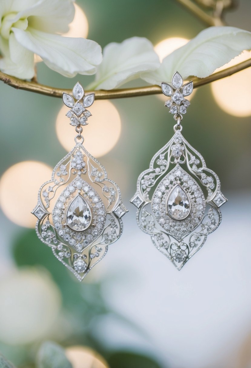 15 Large Wedding Earring Ideas to Elevate Your Bridal Look