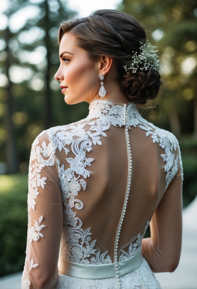 15 High Neck Dress Wedding Earring Ideas to Elevate Your Look