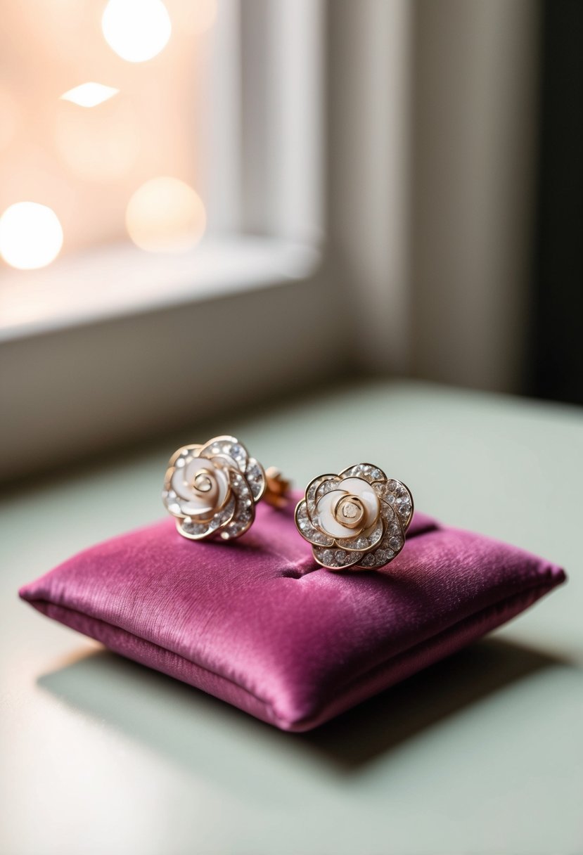15 Rose Wedding Earrings Ideas to Enhance Your Bridal Look
