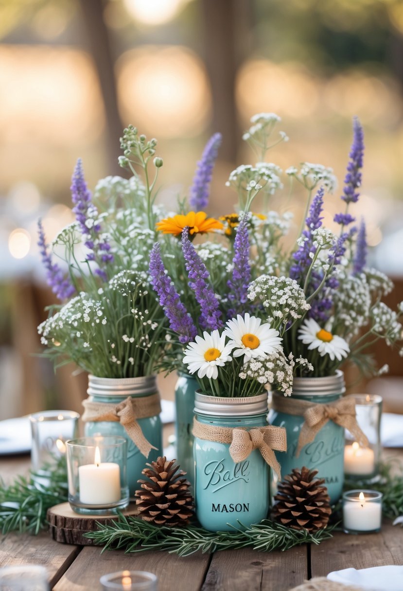 25 Rustic Easy Wedding Centerpiece Ideas for a Charming Celebration