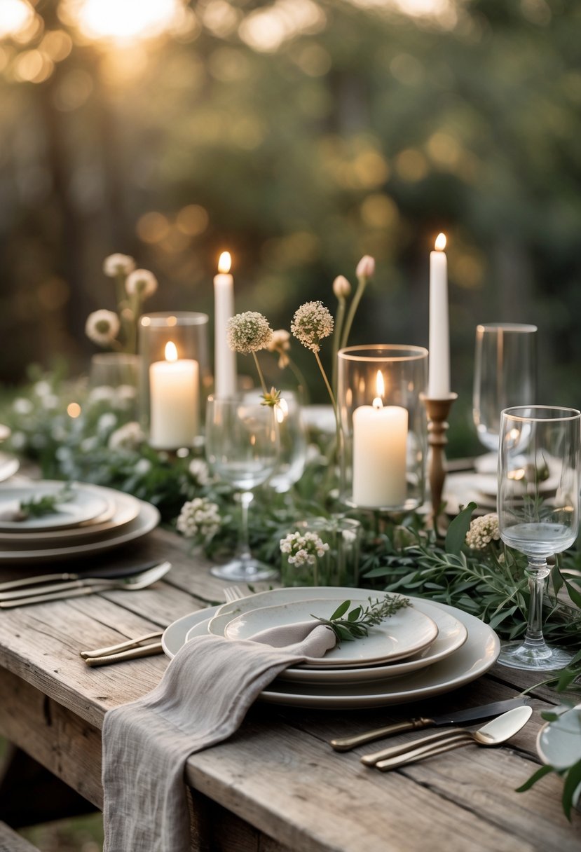 25 Natural Low-Key Wedding Table Decoration Ideas for a Simple and Elegant Celebration