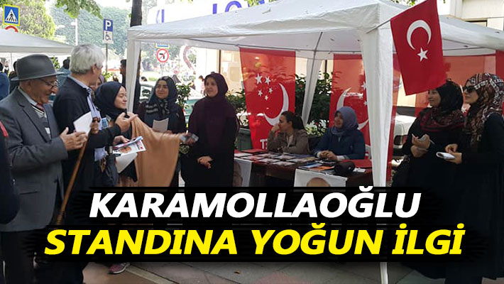 Karamollaoğlu standına yoğun ilgi