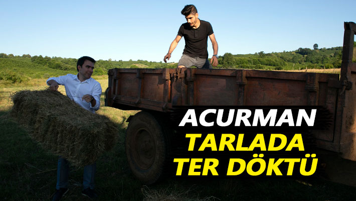 Acurman tarlada ter döktü