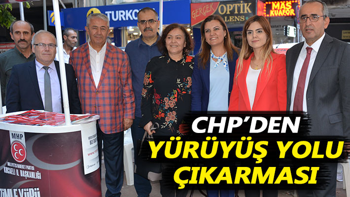 CHP’den Yürüyüş Yolu çıkarması