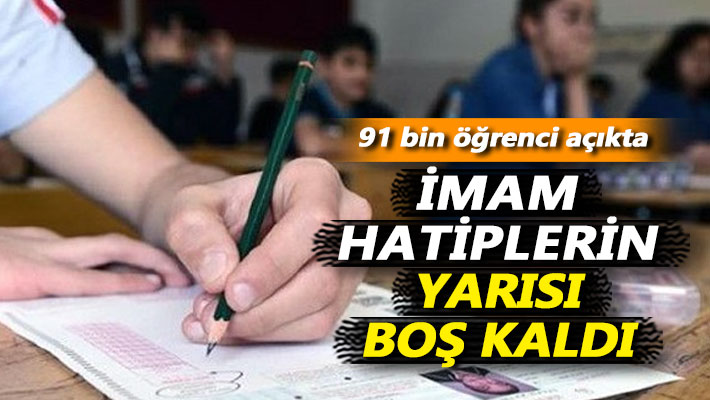 İmam hatiplerin yarısı boş kaldı