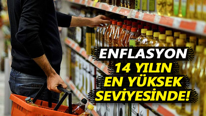 Enflasyon 14 yılın en yüksek seviyesinde!