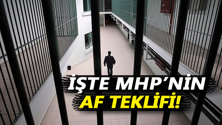 İşte MHP'nin af teklifi!