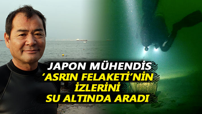 Japon mühendis 'asrın felaketi'nin izlerini su altında aradı