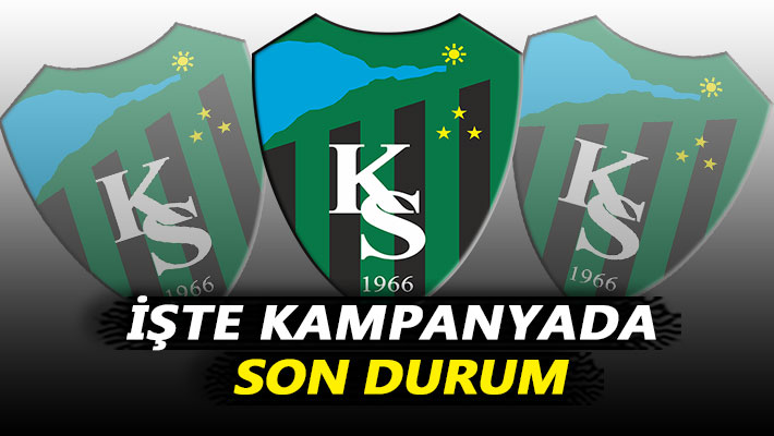 İşte Kocaelispor için yapılan kampanyada son durum