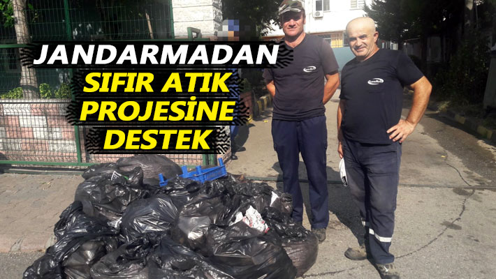 Jandarmadan sıfır atık projesine destek