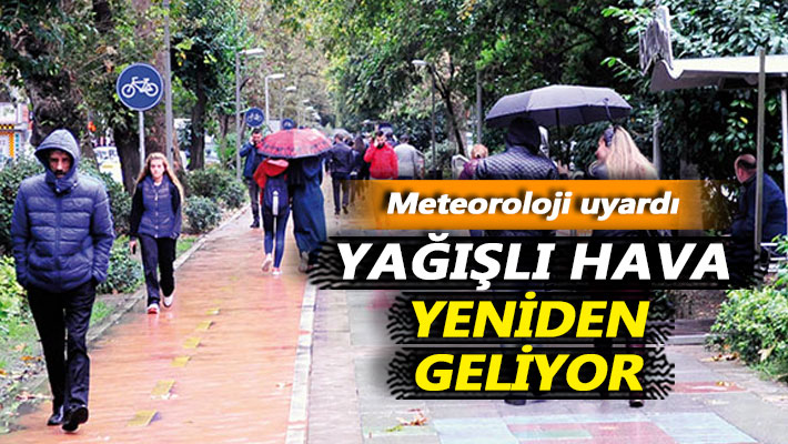 Kocaeli'ye yağışlı hava yeniden geliyor