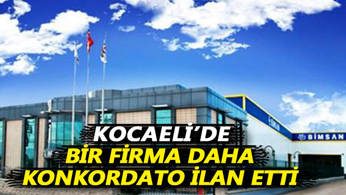 Kocaeli’de bir firma daha konkordato ilan etti