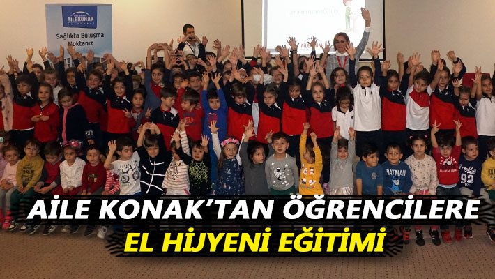 Aile Konak Hastanesi’nden öğrencilere el hijyeni eğitimi