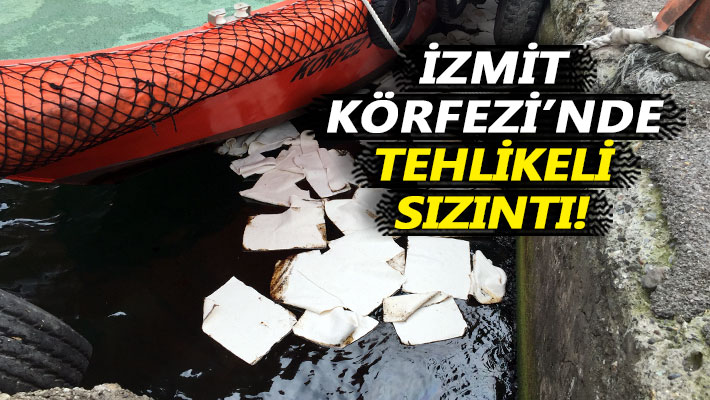 İzmit Körfezi'nde tehlikeli sızıntı!