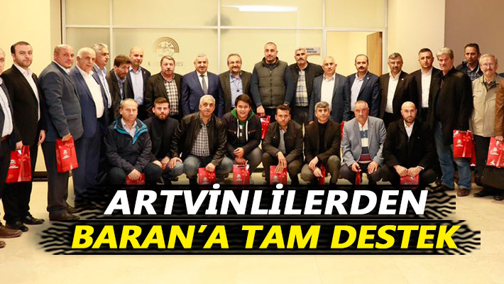 Artvinlilerden Baran’a tam destek