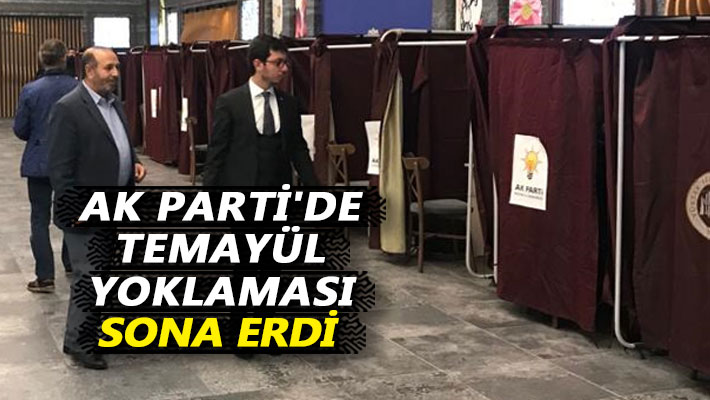 AK Parti'de temayül yoklaması sona erdi