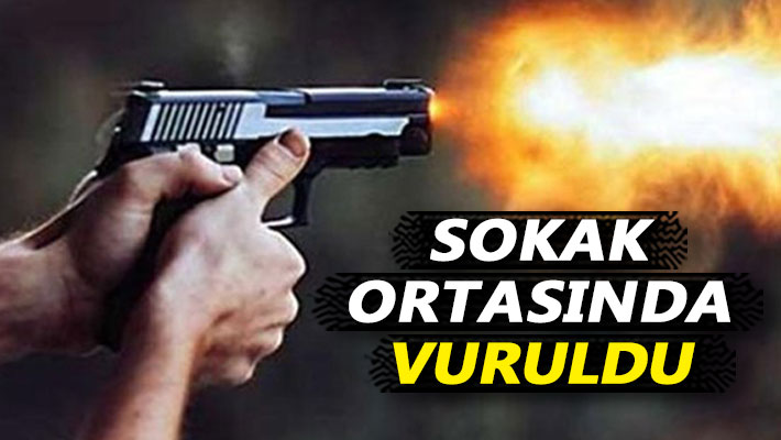 Sokak ortasında vuruldu!