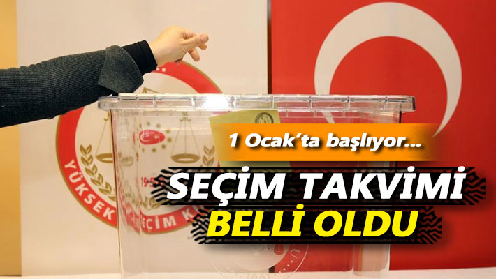 Seçim takvimi belli oldu