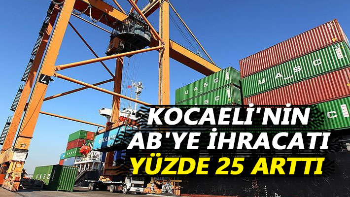 Kocaeli'nin AB'ye ihracatı yüzde 25 arttı