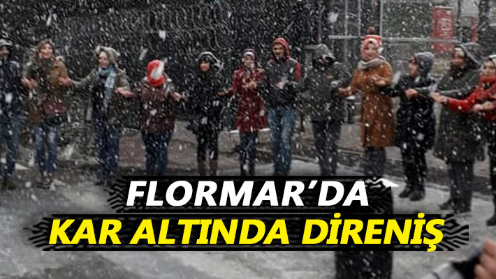 Flormar'da kar altında direniş