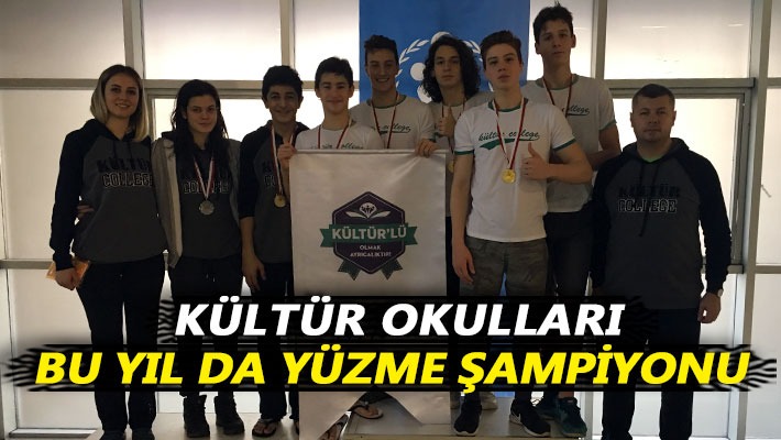 Kültür Okulları bu yılda yüzme şampiyonu