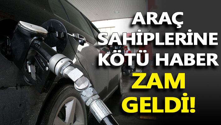 Araç sahiplerine kötü haber! Zam geldi