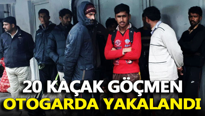 20 kaçak göçmen otogarda bilet almak isterken yakalandı