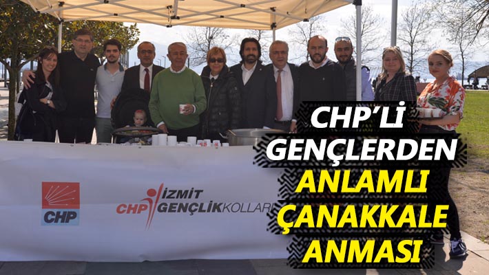 CHP’li gençlerden anlamlı Çanakkale anması