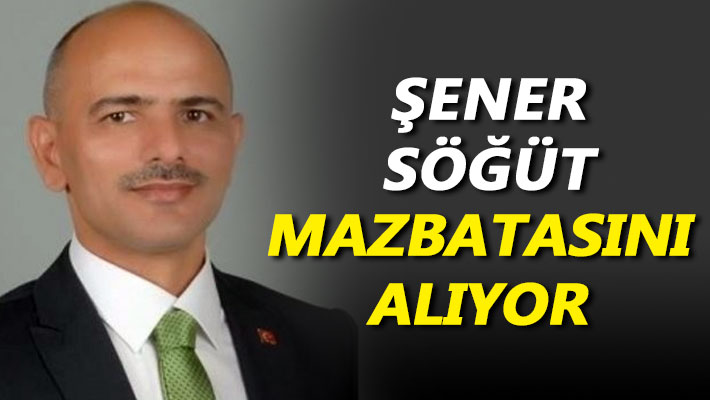 Şener Söğüt mazbatasını alıyor