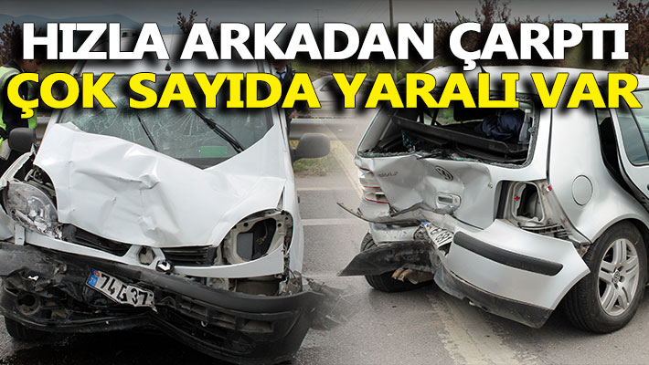 Kartepe'de trafik kazası: 2’si çocuk 6 yaralı