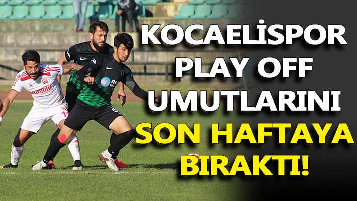 Kocaelispor, Erzincanspor'la golsüz berabere kaldı