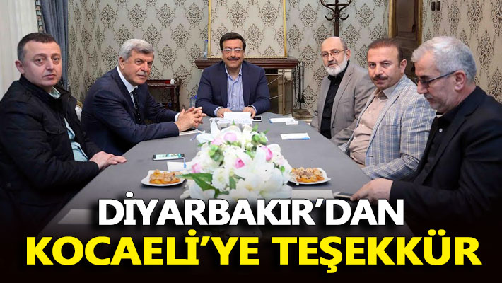 Diyarbakır'dan Kocaeli'ye teşekkür