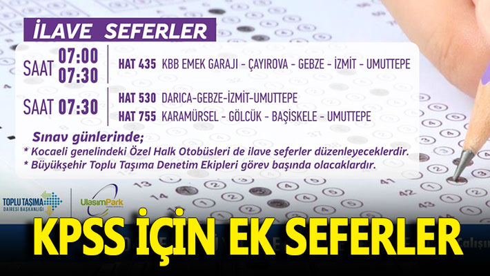 KPSS için ek seferler