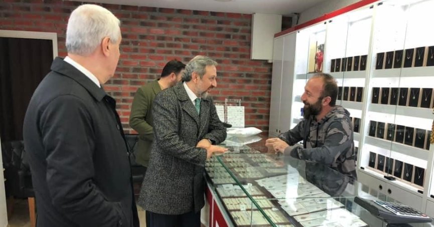 Gebze’de esnafı gezen Yılmaz: Ayinesi iştir kişinin, lafa bakılmaz