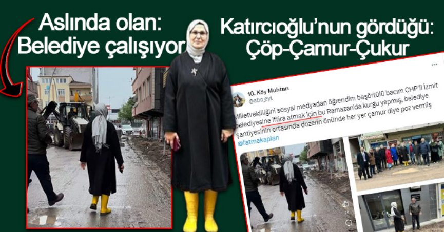 “Katırcıoğlu çamur kurgusu yapmış”