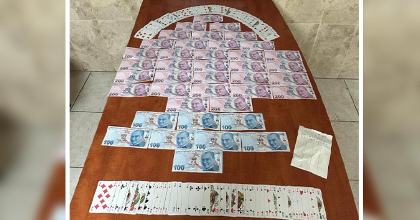 İş yerinde kumar oynayan 10 kişiye 92 bin TL ceza