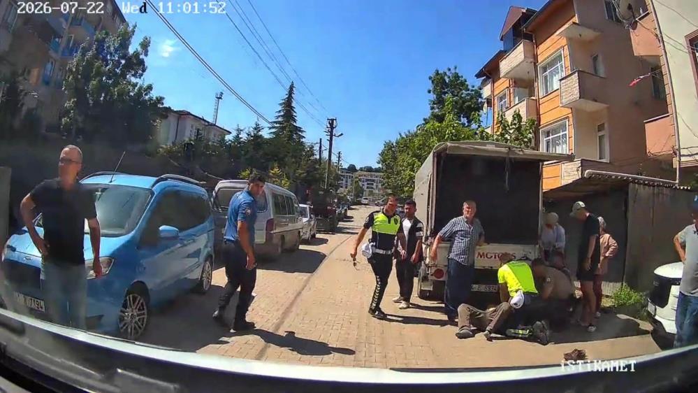 Polisin ilk yardımı hayat kurtardı!
