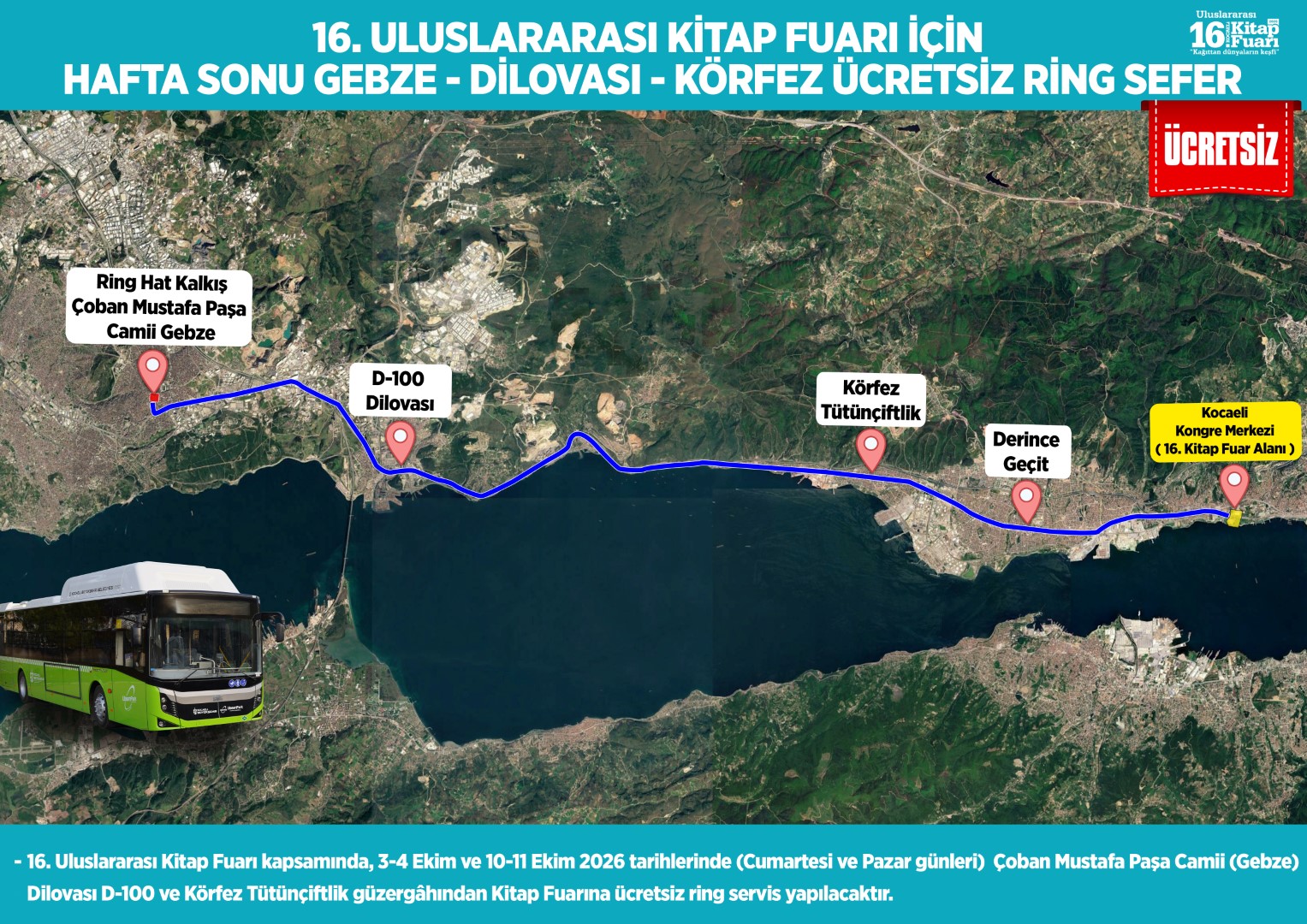 Büyükşehir’den ücretsiz ring hizmeti
