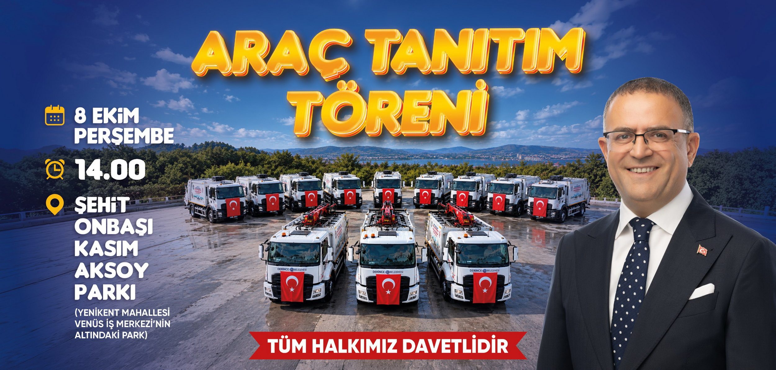 Derince 14 Yeni Aracını Tanıtıyor: 2,5 Yılda Öz Kaynakla 36 Yeni Araç